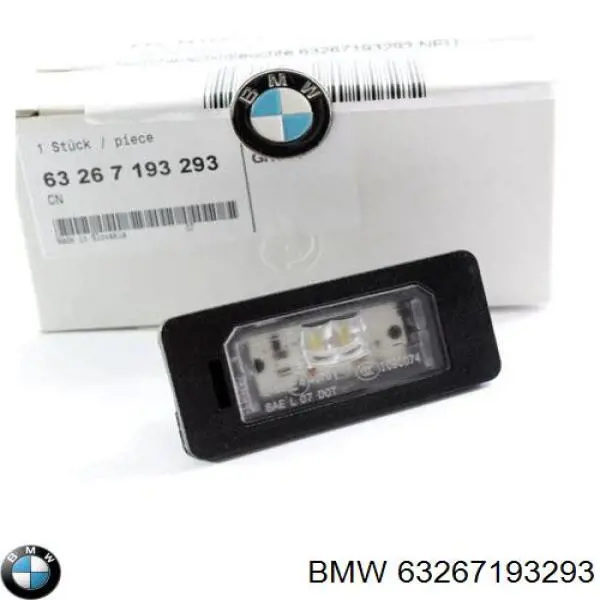 63267193293 BMW piloto de matrícula