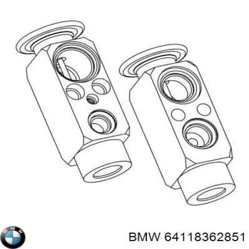 64118362851 BMW válvula de expansión, aire acondicionado