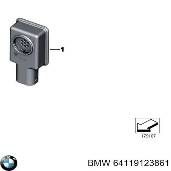 64119123861 BMW sensor de contaminacion de el aire