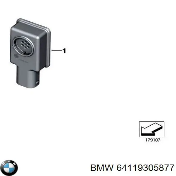 64119305877 BMW sensor de contaminacion de el aire