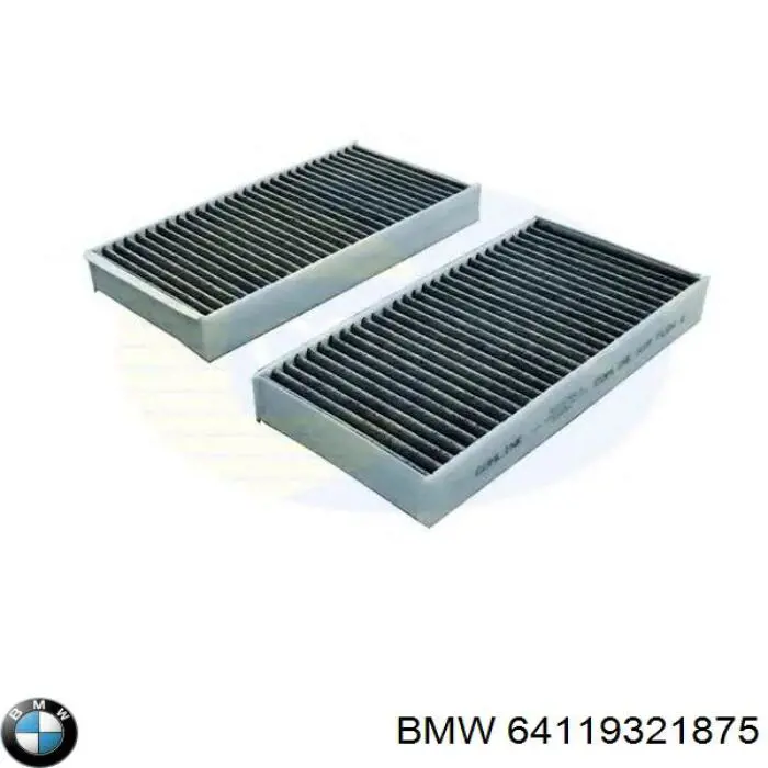 64119321875 BMW filtro de habitáculo