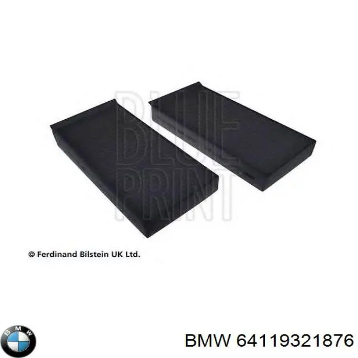 64119321876 BMW filtro de habitáculo