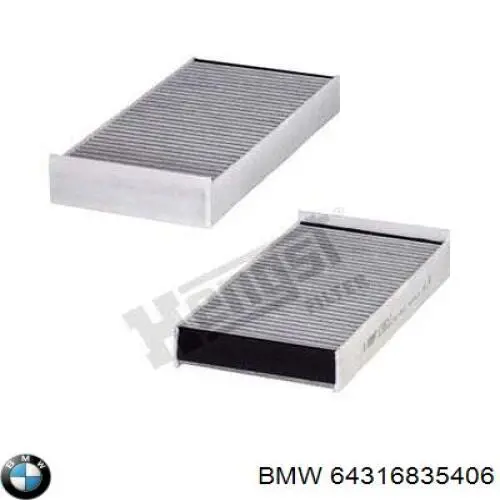 64316835406 BMW filtro de habitáculo