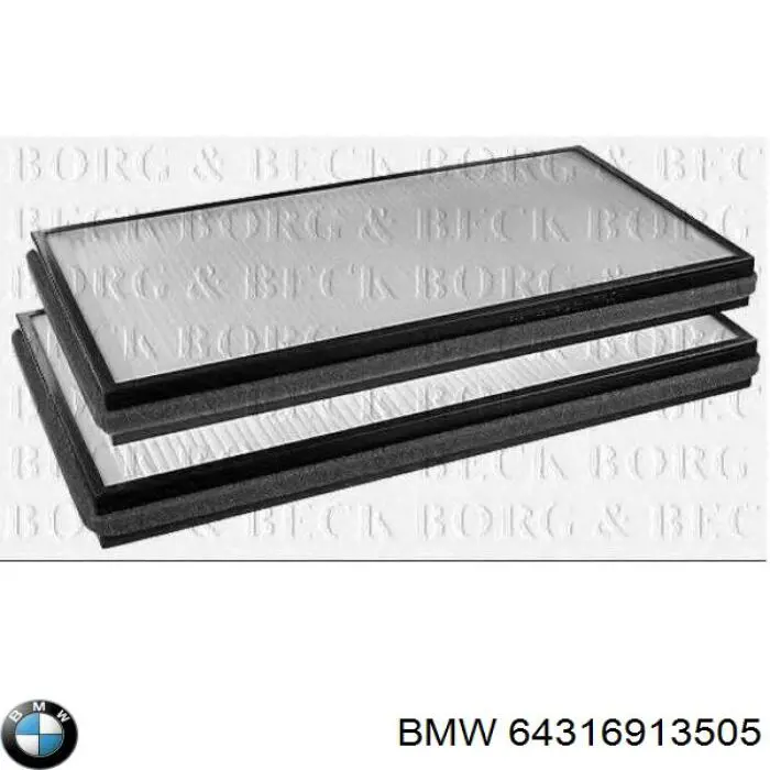 64316913505 BMW filtro de habitáculo