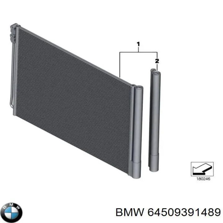 64509391489 BMW condensador aire acondicionado