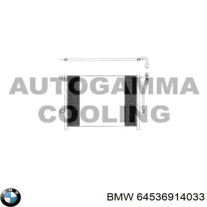 64536914033 BMW condensador aire acondicionado