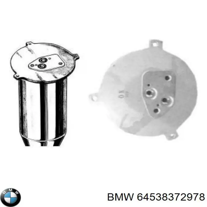 64538372978 BMW receptor-secador del aire acondicionado