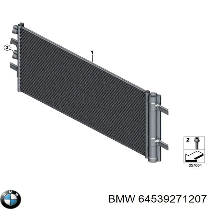 64539271207 BMW condensador aire acondicionado