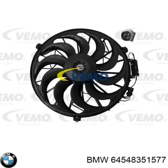 64548351577 BMW rodete ventilador, aire acondicionado