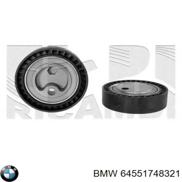 64551748321 BMW rodillo, correa trapecial poli v