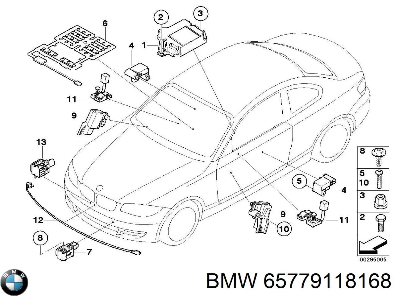 65779118168 BMW sensor airbag lateral