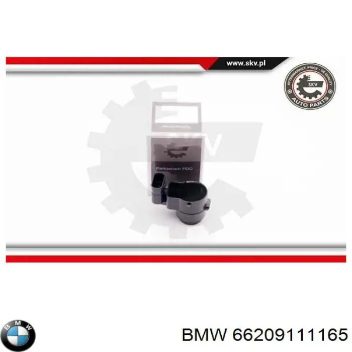 66209111165 BMW sensor de alarma de estacionamiento(packtronic Delantero/Trasero Central)