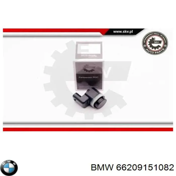 66209151082 BMW sensor de alarma de estacionamiento(packtronic Delantero/Trasero Central)