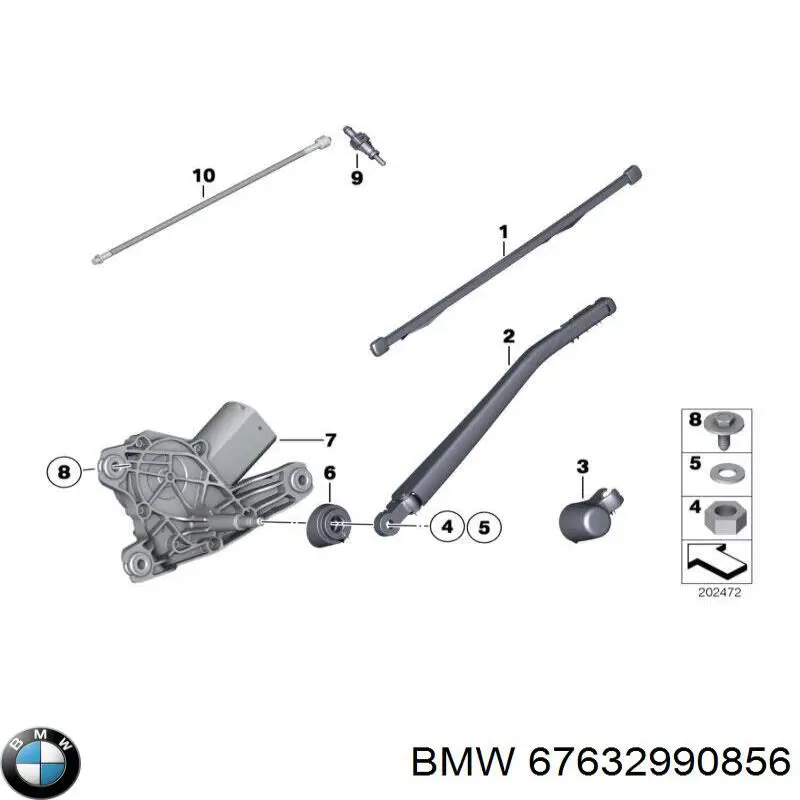  Motor limpiaparabrisas luna trasera para BMW X1 E84