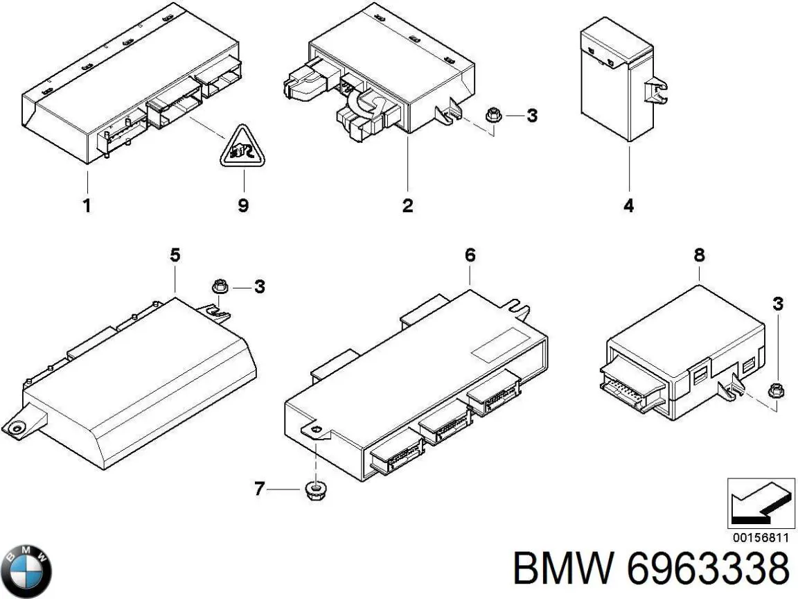 6963338 BMW bloque confort