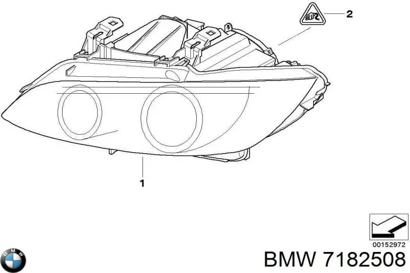 7182508 BMW faro derecho