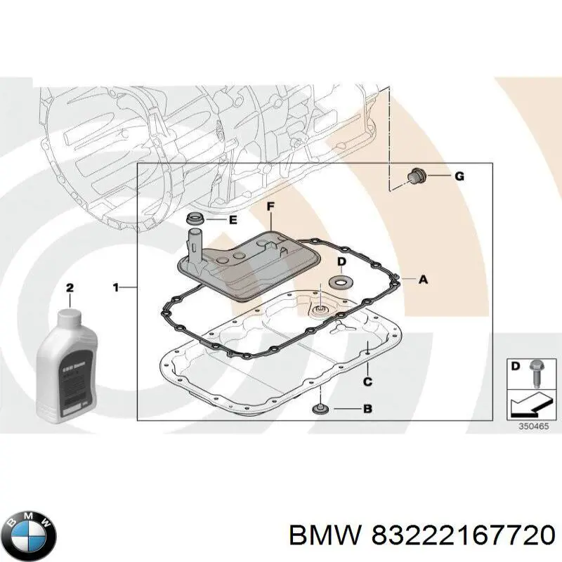 83222167720 BMW aceite transmisión