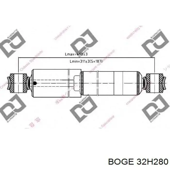 32-H28-0 Boge amortiguador trasero