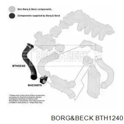 166203 NRF tubo flexible de aspiración, cuerpo mariposa