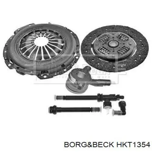 HKT1354 Borg&beck kit de embrague (3 partes)