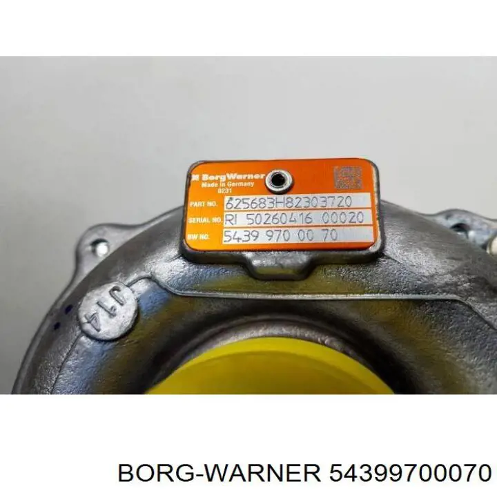 54399700070 Borg-Warner/KKK turbocompresor