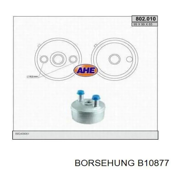 B10877 Borsehung radiador de aceite