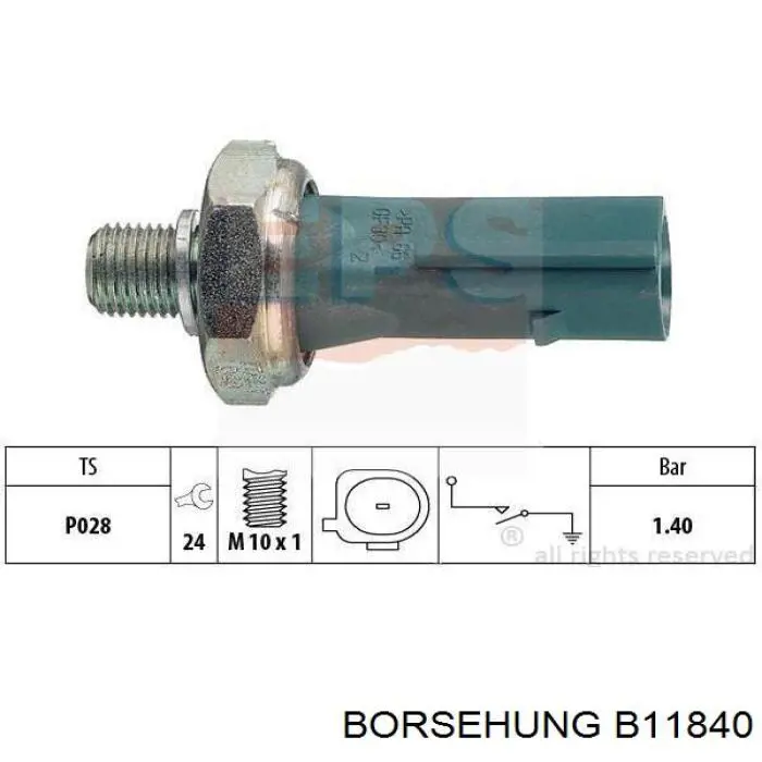 0261545035 VAG sensor de presión de combustible