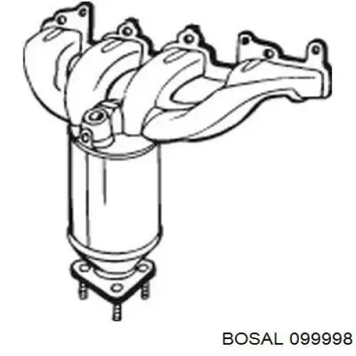  Catalizador para Volkswagen Bora 1J2