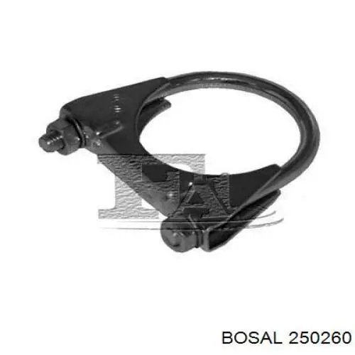 250-260 Bosal abrazadera de silenciador delantera