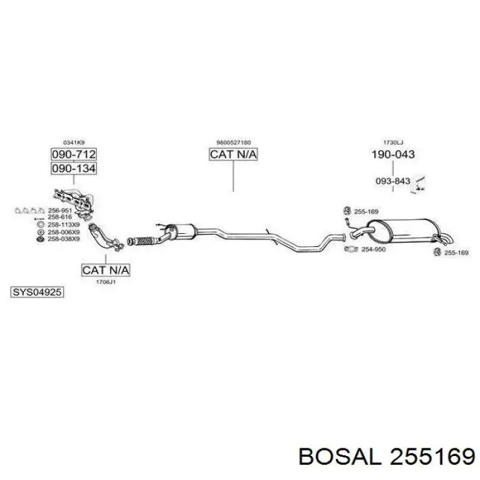  Soporte, silenciador para Peugeot 407 6D