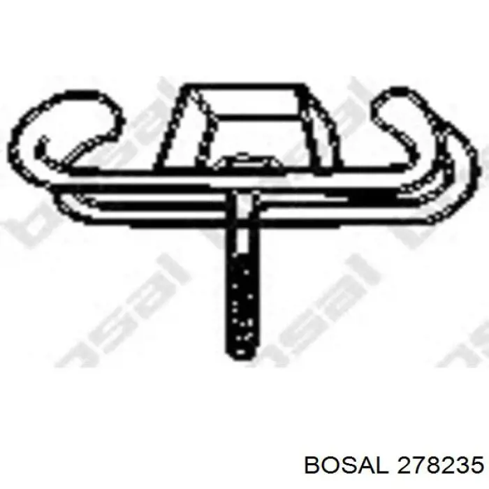 278235 Bosal silenciador posterior