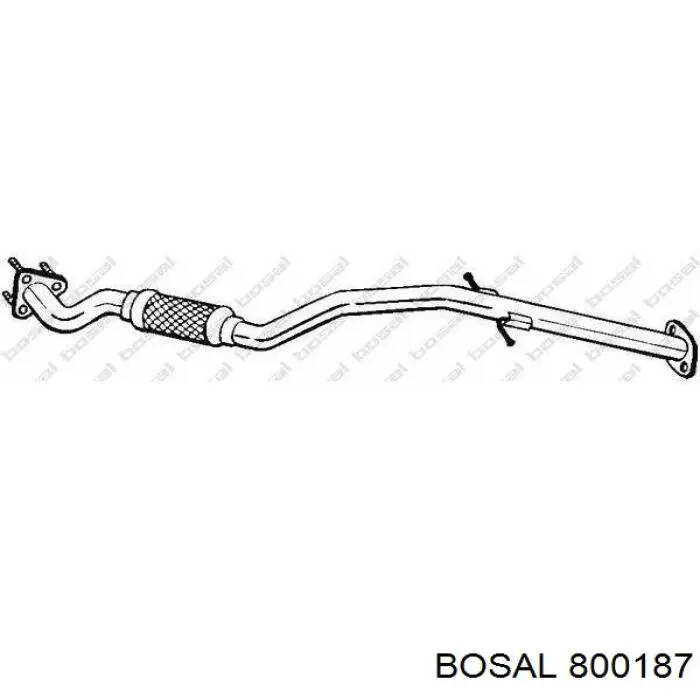  Tubo de admisión del silenciador de escape delantero para Opel Insignia G09