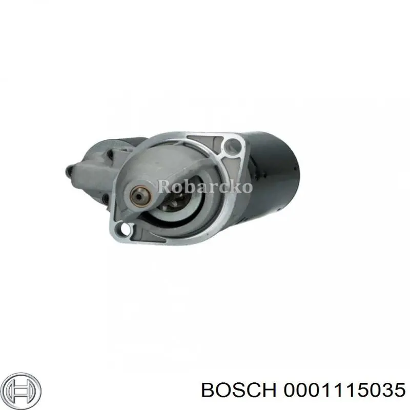 0001115035 Bosch motor de arranque