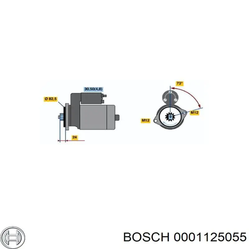 0001125055 Bosch motor de arranque