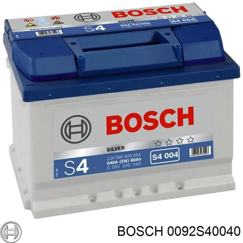 0092S40040 Bosch batería de arranque