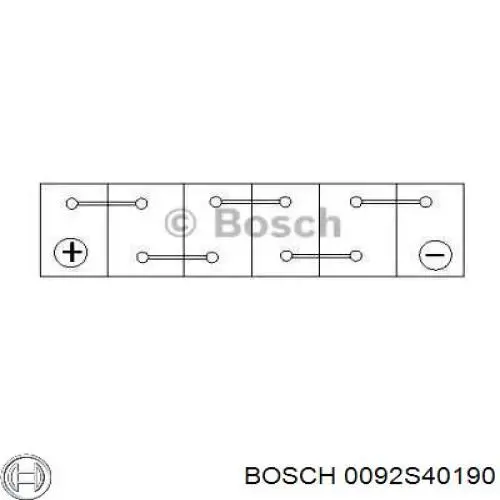 0092S40190 Bosch batería de arranque