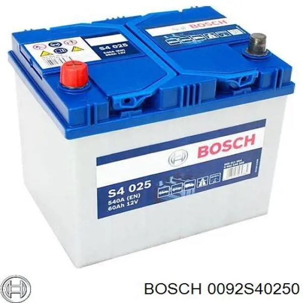 0092S40250 Bosch batería de arranque