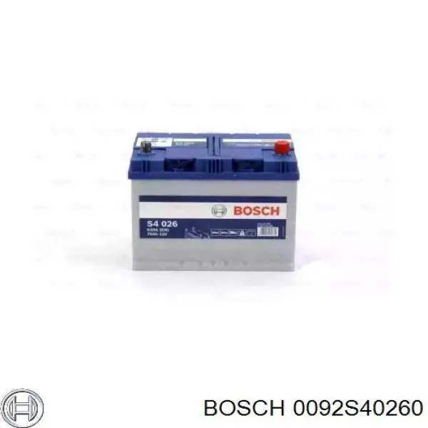 0092S40260 Bosch batería de arranque