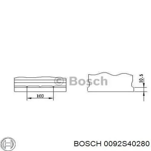 0092S40280 Bosch batería de arranque