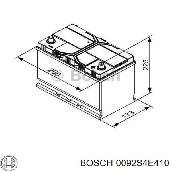 0092S4E410 Bosch batería de arranque