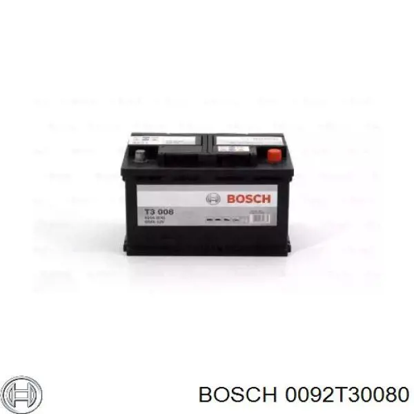 0092T30080 Bosch batería de arranque