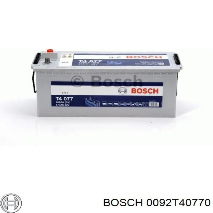 0092T40770 Bosch batería de arranque