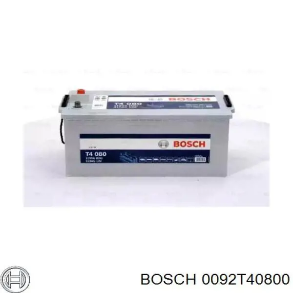 0092T40800 Bosch batería de arranque