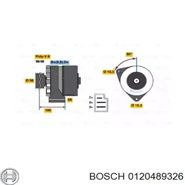 0120489326 Bosch alternador