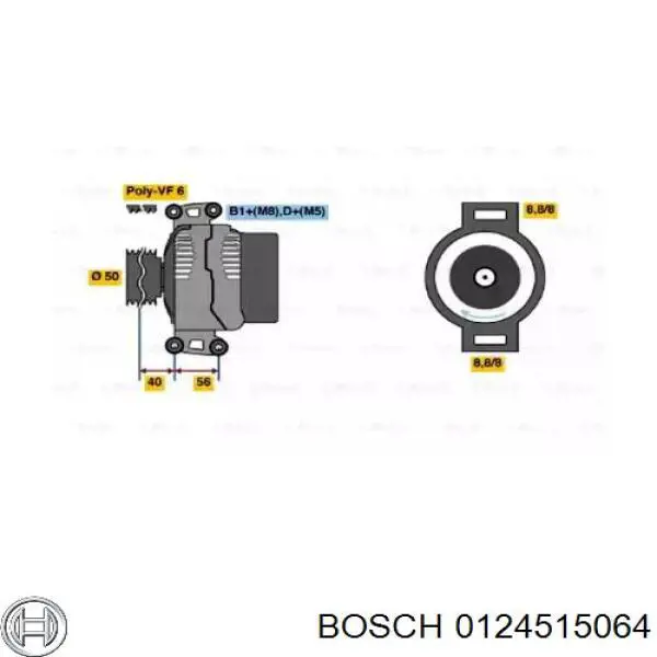 0124515064 Bosch alternador