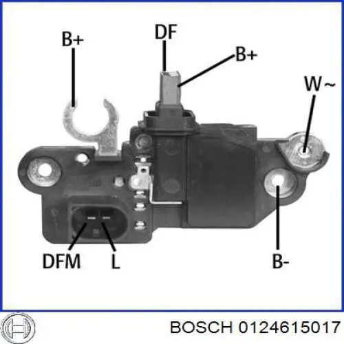 0124615017 Bosch alternador