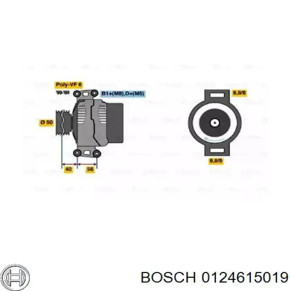 0124615019 Bosch alternador