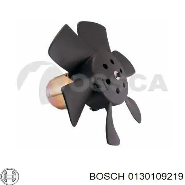 0130109219 Bosch ventilador (rodete +motor refrigeración del motor con electromotor completo)