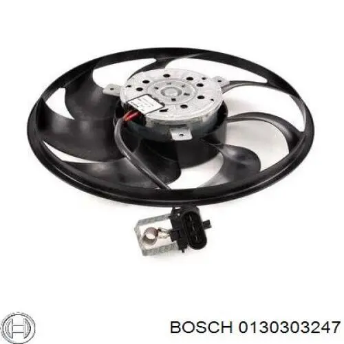 0 130 303 247 Bosch ventilador (rodete +motor refrigeración del motor con electromotor completo)