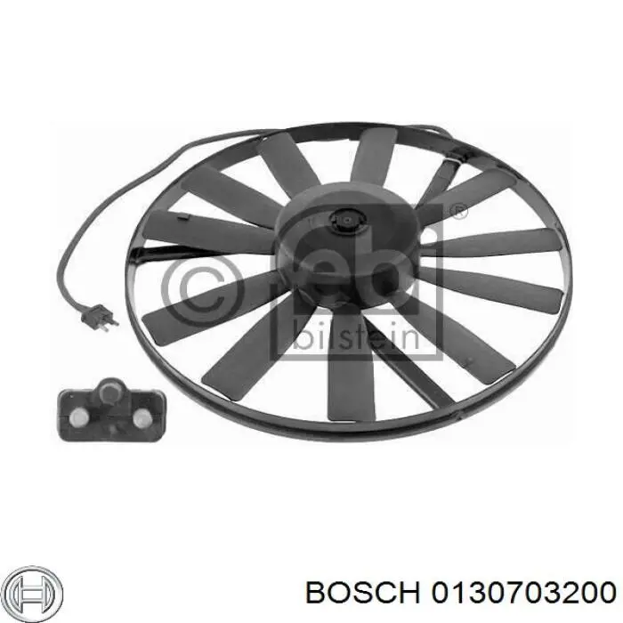 130703200 Bosch ventilador (rodete +motor refrigeración del motor con electromotor completo)